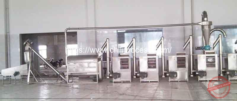 Automatic Red Chili Pepper Flakes Production Line with Roller Type Automatic-Red-Chili-Pepper-Flakes-Production-Line-with-Roller-Type